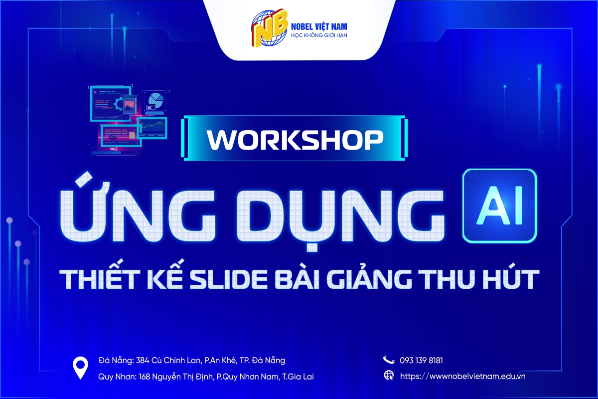 WORKSHOP ONLINE ỨNG DỤNG A.I TRONG SLIDE THIẾT KẾ BÀI GIẢNG